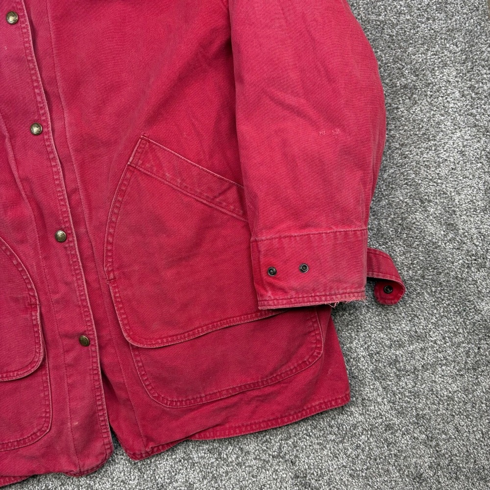 Woolrich Crimson Utility Jacket with Black Collar - Picture 3 of 8